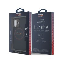 Калъф Red Bull за iPhone 16, MagSafe PU Logo and Red Ring Case - Тъмносин