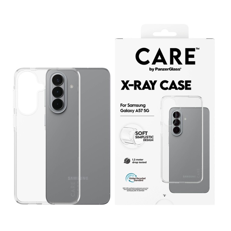 Гръб CARE by PanzerGlass за Samsung Galaxy A57 5G, X-Ray Case - Прозрачен - Samsung Galaxy A57 | Phoneplay.bg