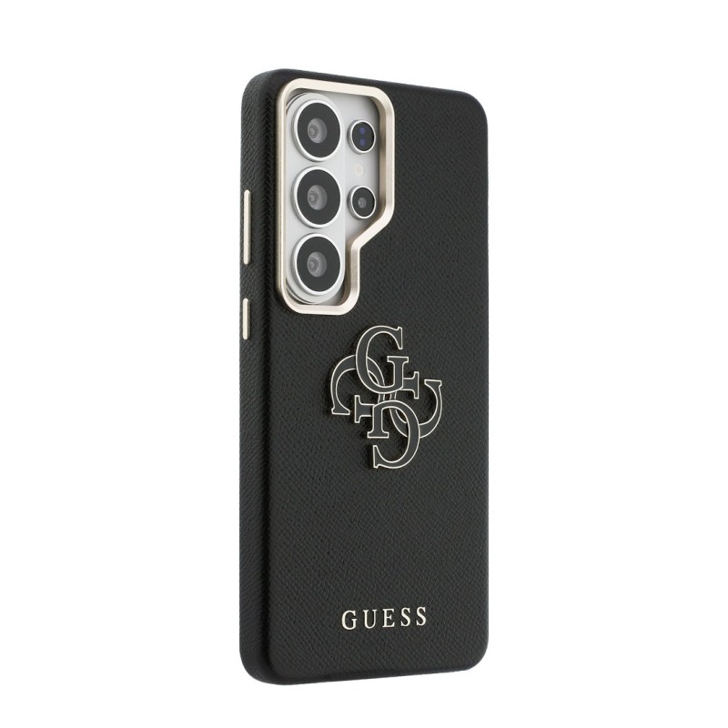 Гръб Guess за Samsung Galaxy S26 Ultra, PU, 4G Resin, Metal Logo - Черен - Калъфи за Samsung Galaxy S26 Ultra | Phoneplay.bg