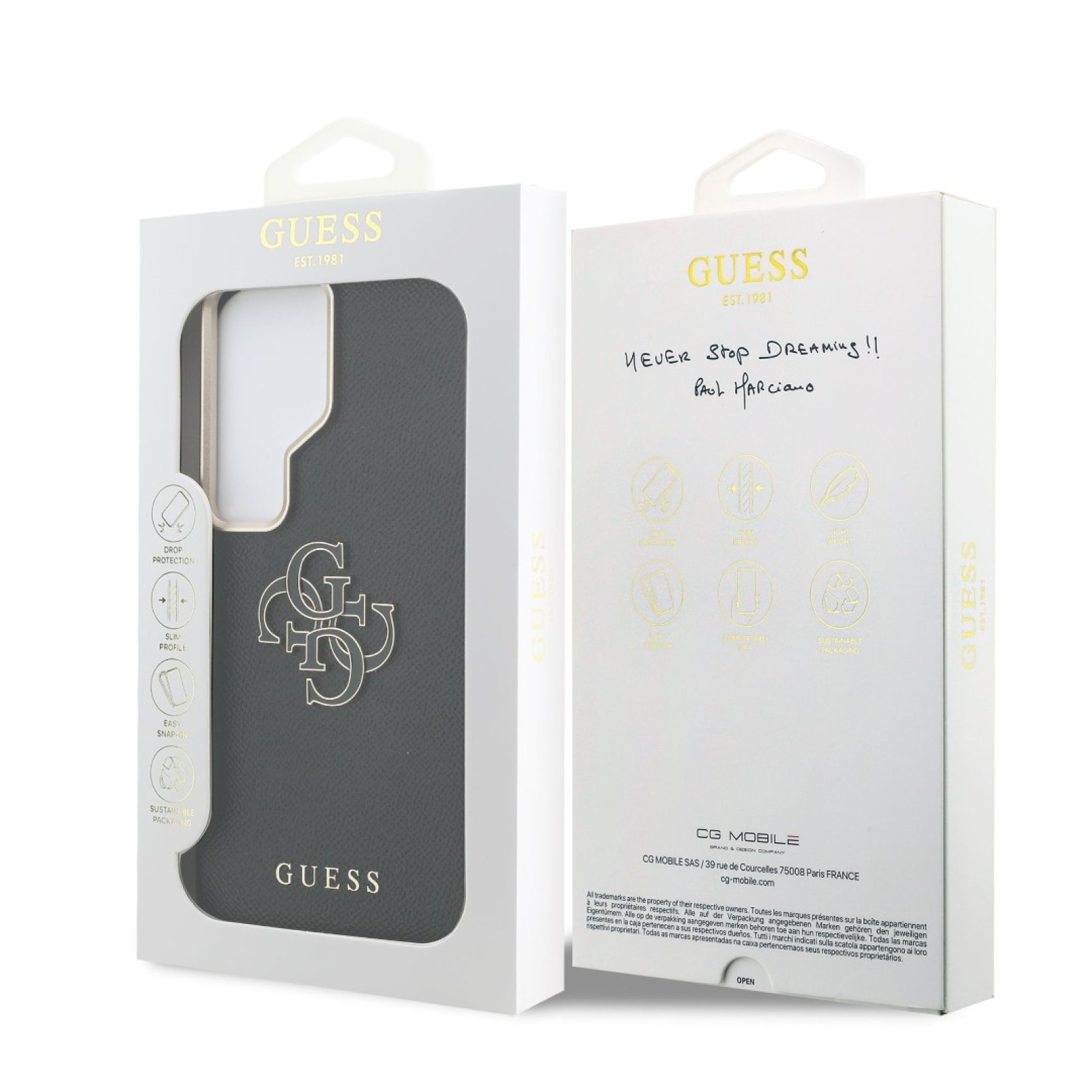 Гръб Guess за Samsung Galaxy S26 Ultra, PU, 4G Resin, Metal Logo - Черен - Калъфи за Samsung Galaxy S26 Ultra | Phoneplay.bg