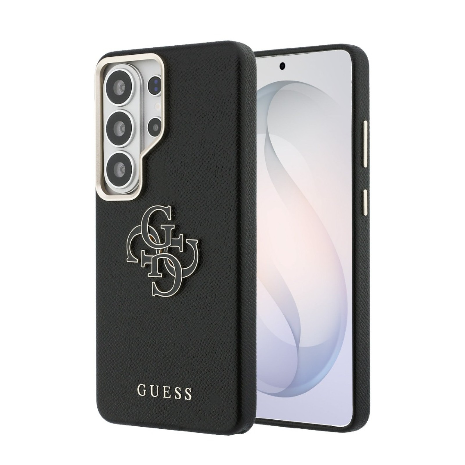 Гръб Guess за Samsung Galaxy S26 Ultra, PU, 4G Resin, Metal Logo - Черен - Калъфи за Samsung Galaxy S26 Ultra | Phoneplay.bg
