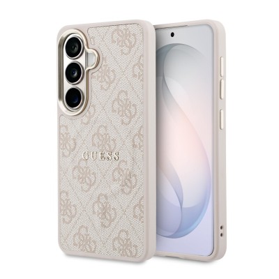 Калъф Guess за Samsung Galaxy S26 Plus, PU, Leather 4G Gold Magnetic Case - Розов Калъф Guess за Samsung Galaxy S26 Plus, PU, Leather 4G Gold Magnetic Case - Розов