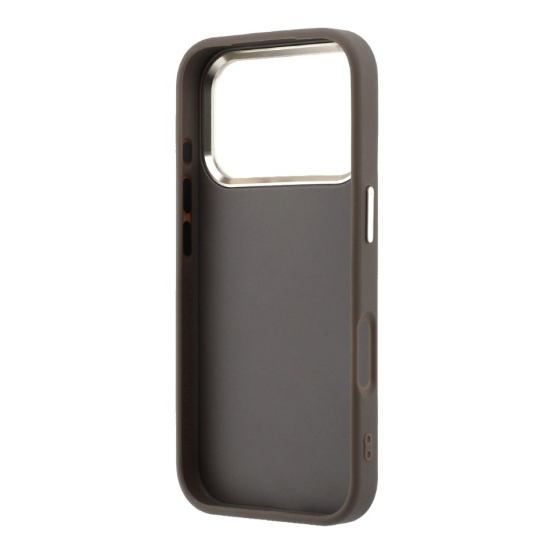 Кейс Guess PU 4G Strass Metal Logo Case за iPhone 18 Pro Max / 17 Pro Max - Кафяв