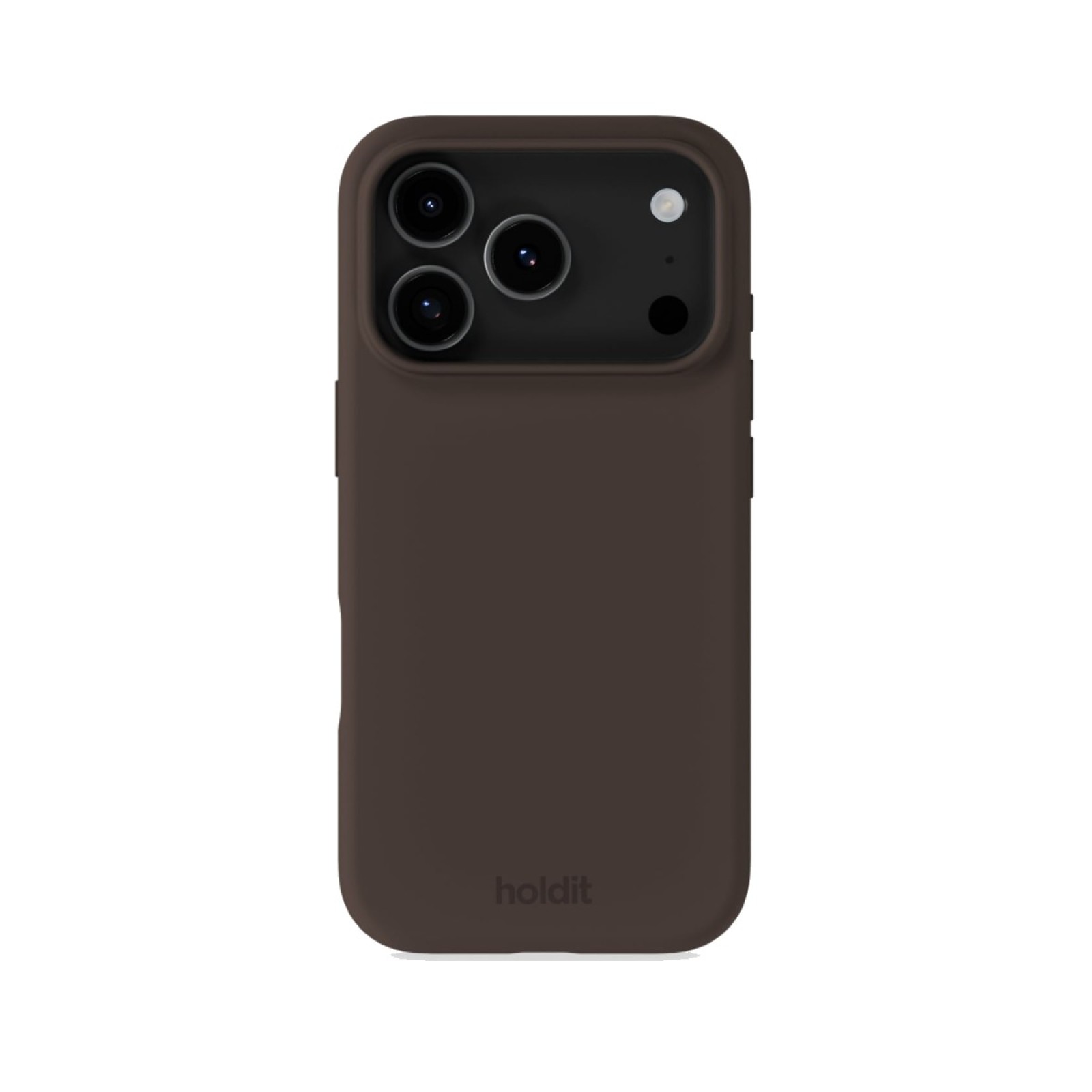 Кейс Holdit за iPhone 18 Pro / 17 Pro, Silicone Case - Кафяв - Калъфи за iPhone | Phoneplay.bg
