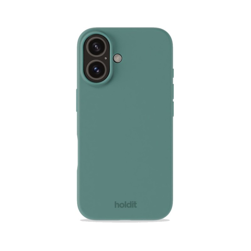 Кейс Holdit за iPhone 16, Silicone Case - Зелен