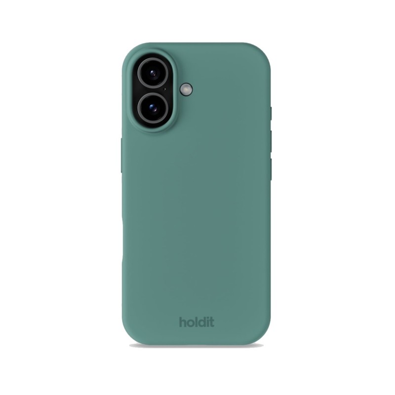 Кейс Holdit за iPhone 17, Silicone Case - Зелен