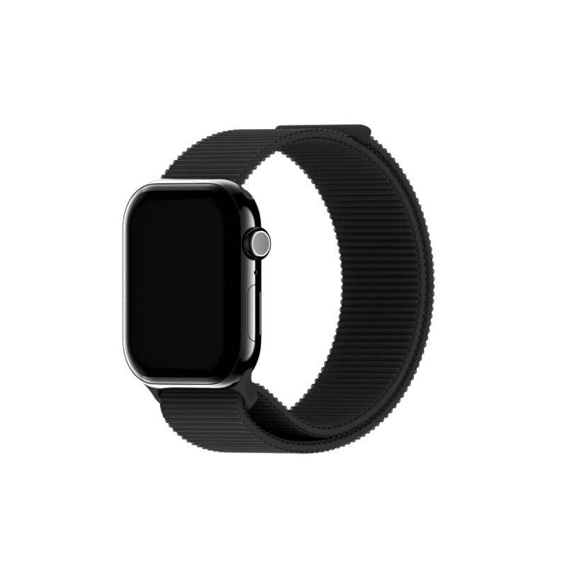 Каишка за часовник Holdit за Apple Watch 38/40/41/42 mm, 145-195mm, Nylon - Черна