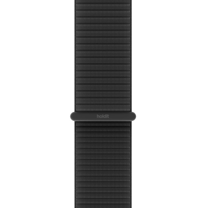 Каишка за часовник Holdit за Apple Watch 42/44/45/46/49 mm, 155-210mm, Nylon - Черна - Каишки за Apple Watch | Phoneplay.bg