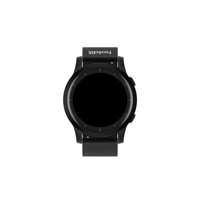 Каишка за часовник Holdit 20 mm, 155-195mm, Silicone - Черна - Каишки за смарт устройства | Phoneplay.bg