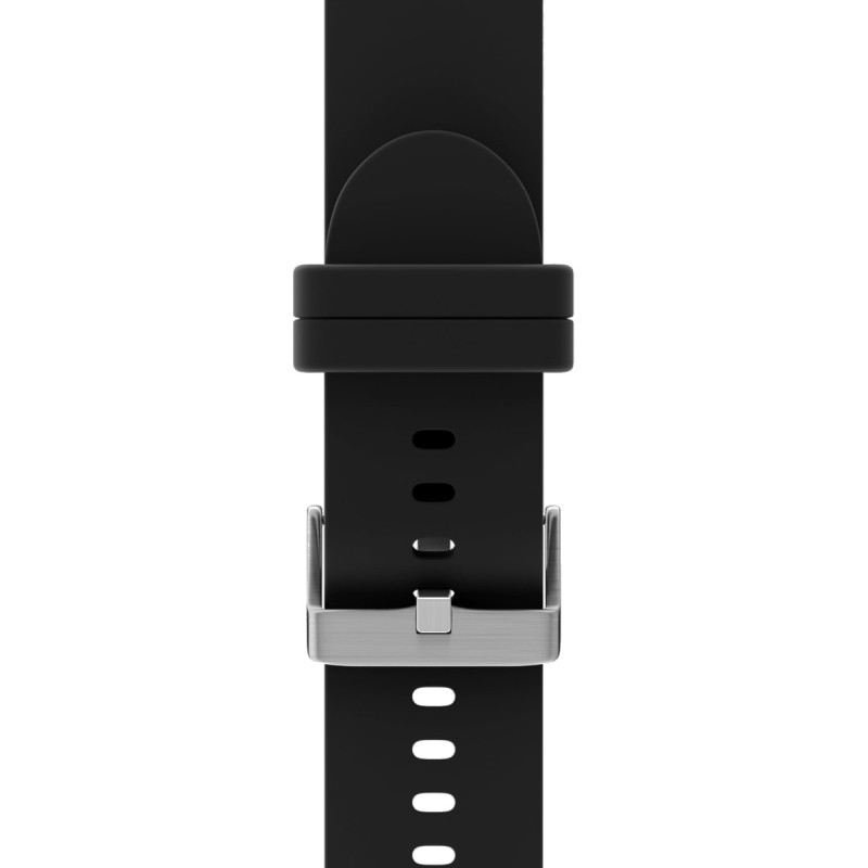Каишка за часовник Holdit 20 mm, 155-195mm, Silicone - Черна - Каишки за смарт устройства | Phoneplay.bg
