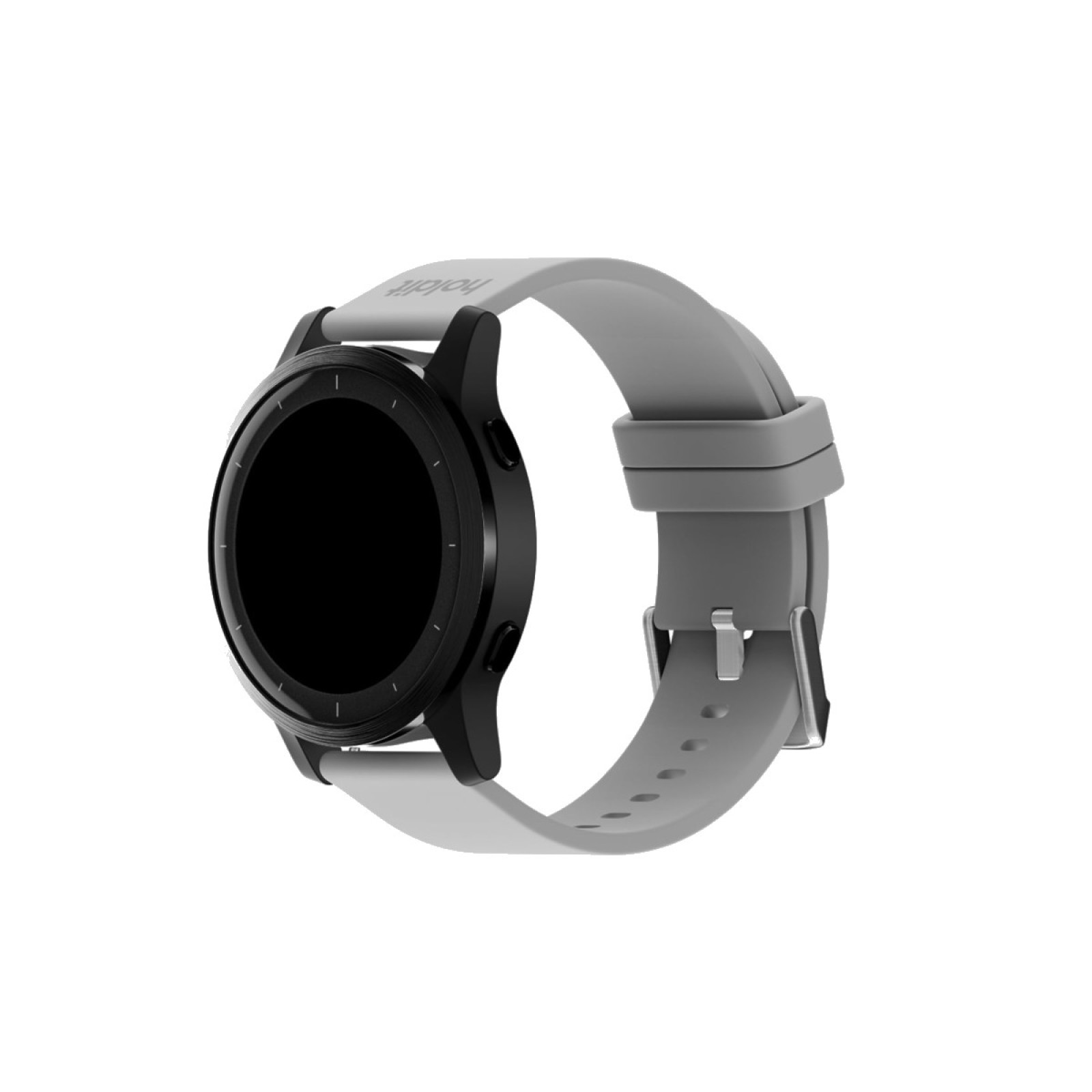 Каишка за часовник Holdit 22 mm, 160-200mm, Silicone - Светлосива - Каишки за смарт устройства | Phoneplay.bg