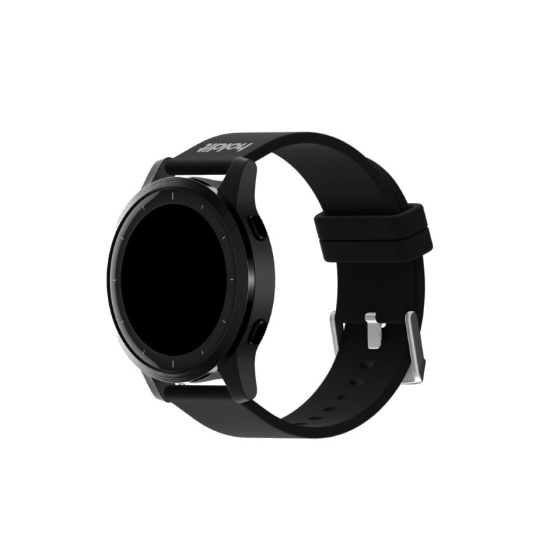 Каишка за часовник Holdit 22 mm, 160-200mm, Silicone - Черна