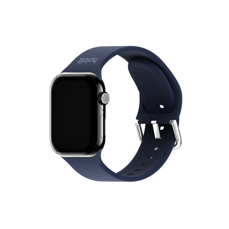 Каишка за часовник Holdit за Apple Watch 38/40/41/42 mm, 145-195mm, Silicone - Тъмносиня