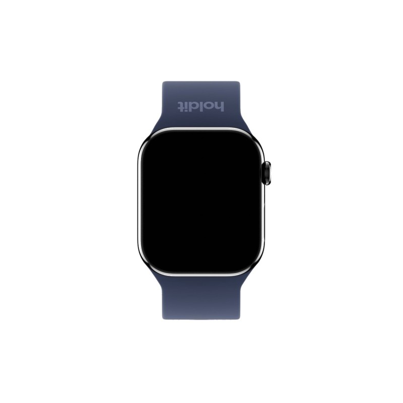 Каишка за часовник Holdit за Apple Watch 38/40/41/42 mm, 145-195mm, Silicone - Тъмносиня - Каишки за Apple Watch | Phoneplay.bg