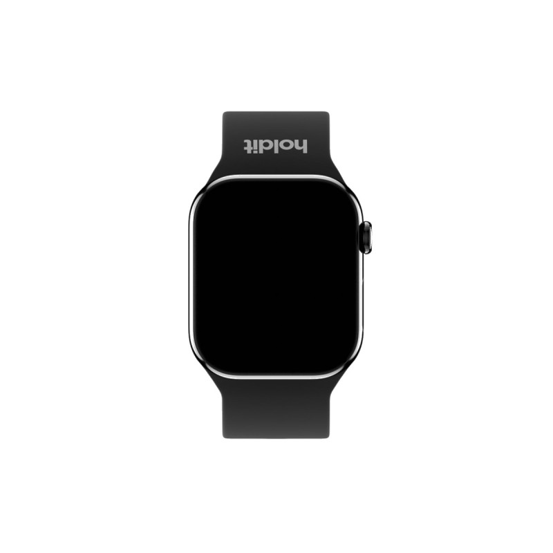 Каишка за часовник Holdit за Apple Watch 42/44/45/46/49 mm, 155-210mm, Silicone - Черна - Каишки за Apple Watch | Phoneplay.bg