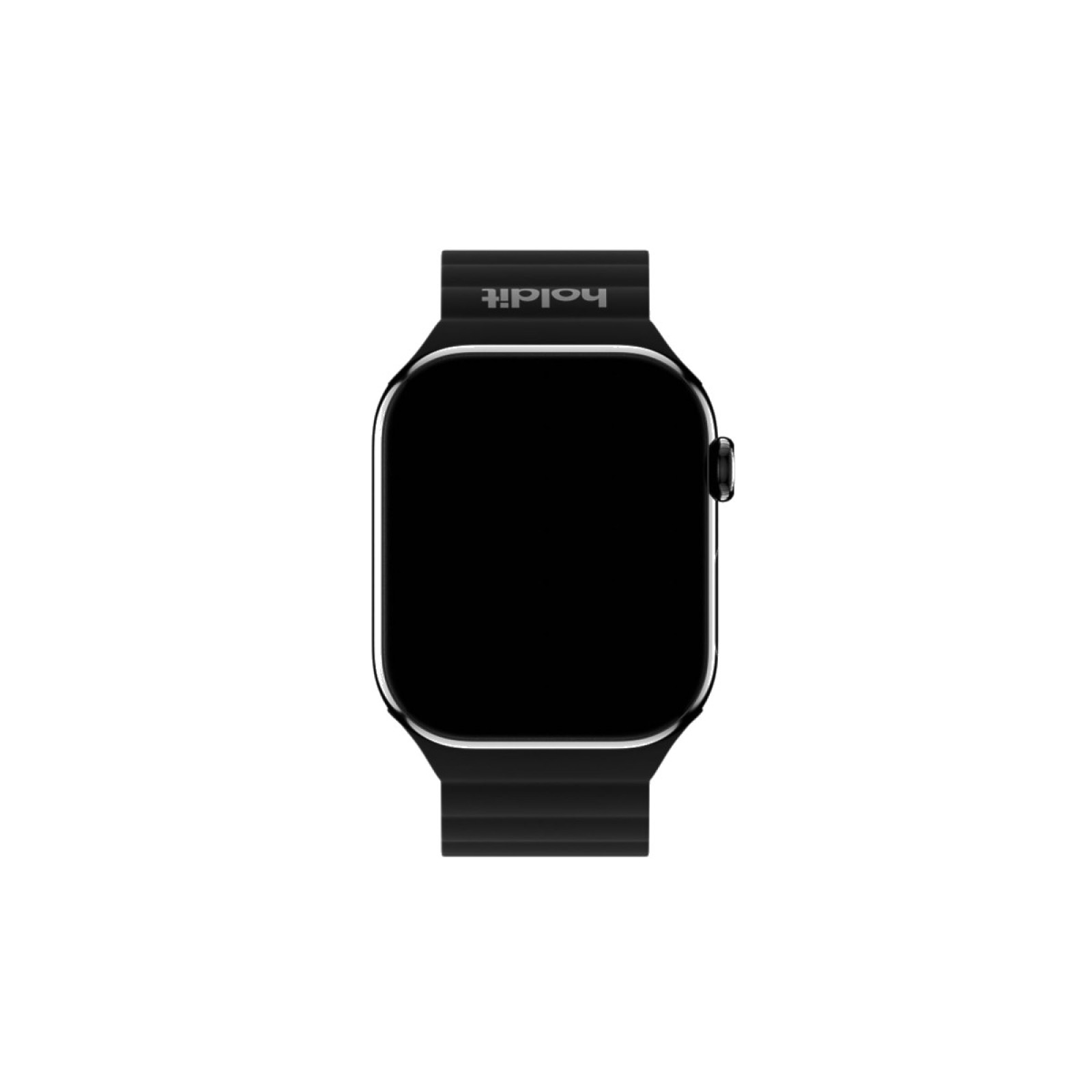 Каишка за часовник Holdit за Apple Watch 38/40/41/42 mm, 145-195mm, Magnet, Silicone - Черна/Сива - Каишки за Apple Watch | Phoneplay.bg