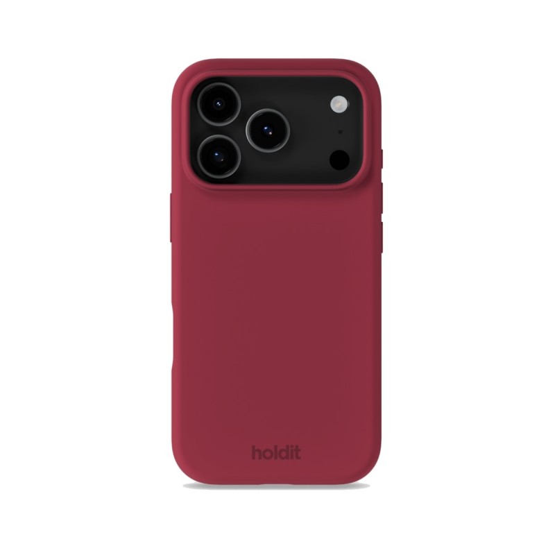 Гръб Holdit Silicone за iPhone 18 Pro Max / 17 Pro Max - Red Velvet