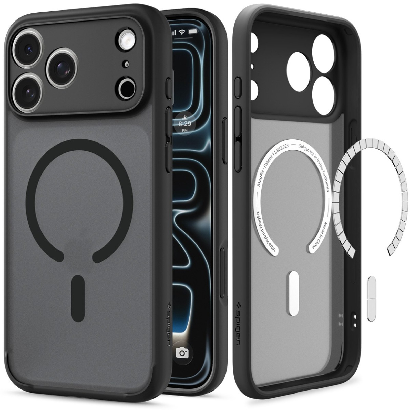 Кейс Spigen Ultra Hybrid MagSafe за iPhone 18 Pro / 17 Pro - Черен - Калъфи за iPhone | Phoneplay.bg