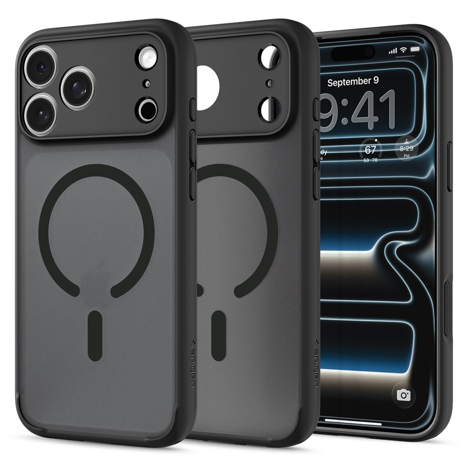 Кейс Spigen Ultra Hybrid MagSafe за iPhone 18 Pro / 17 Pro - Черен - Калъфи за iPhone | Phoneplay.bg
