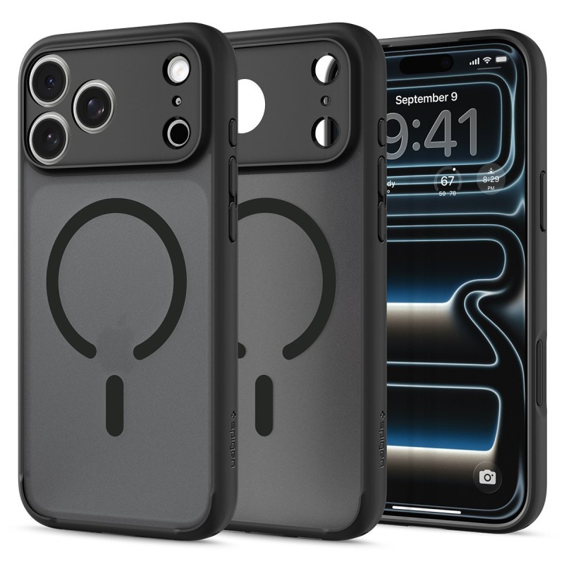 Кейс Spigen Ultra Hybrid MagSafe за iPhone 18 Pro / 17 Pro - Черен - Калъфи за iPhone | Phoneplay.bg