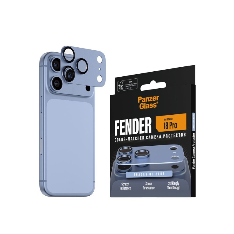 Протектор за камера PanzerGlass Hoops FENDER CLP за iPhone 18 Pro - Italian Blue