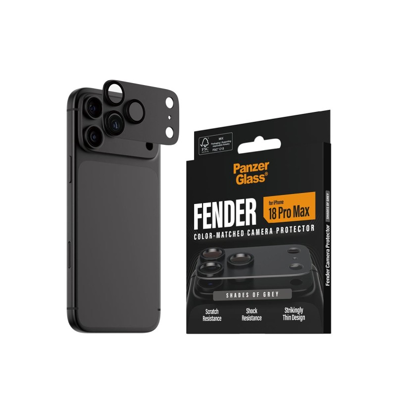 Протектор за камера PanzerGlass Hoops FENDER CLP за iPhone 18 Pro Max - Shades of Grey