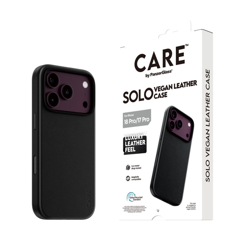 Кейс CARE by PanzerGlass за iPhone 18 Pro/17 Pro, Solo Black w. MagSafe