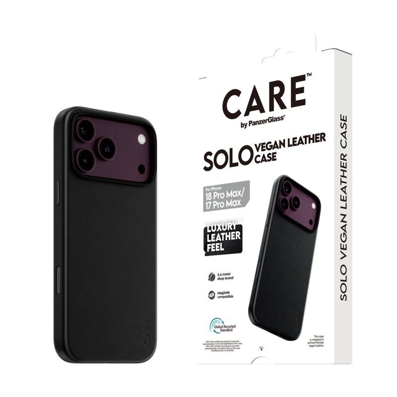 Кейс CARE by PanzerGlass за iPhone 18 Pro Max/17 Pro Max, Solo Black w. MagSafe