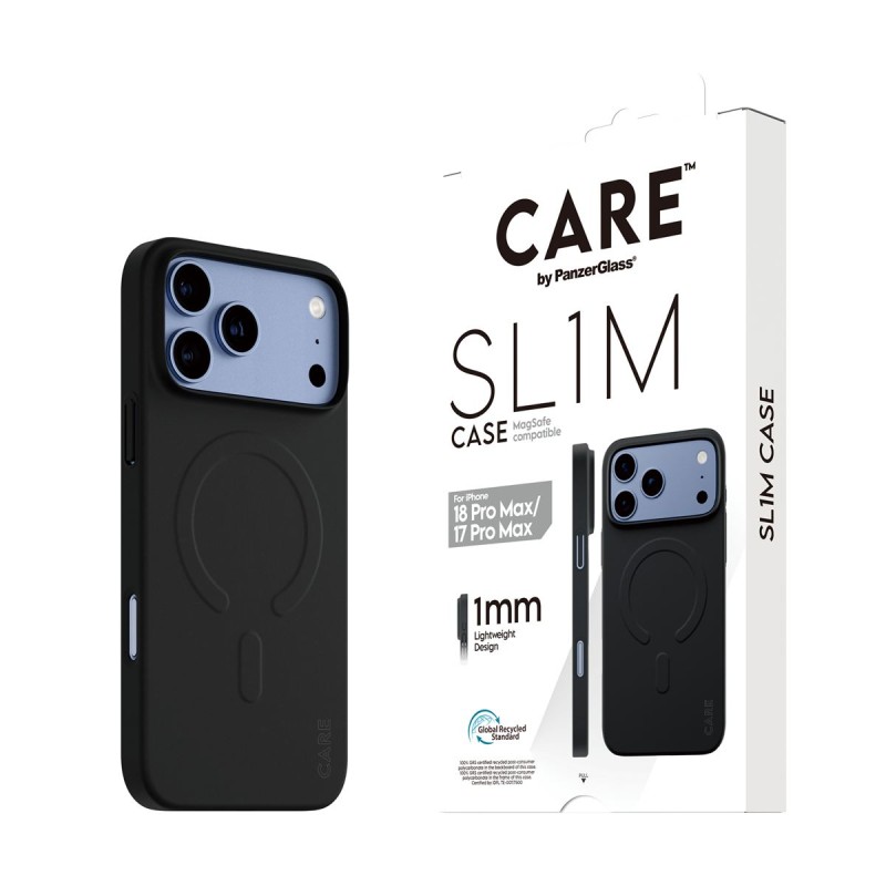 Кейс CARE by PanzerGlass за iPhone 18 Pro Max/17 Pro Max, SL1M Black w. MagSafe