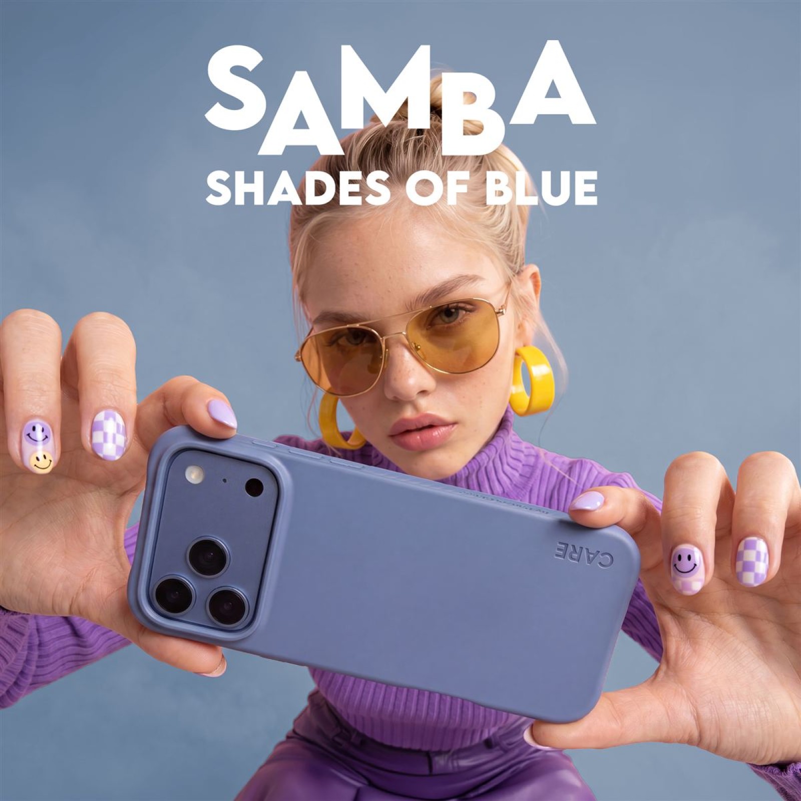 Кейс CARE by PanzerGlass за iPhone 18 Pro Max/17 Pro Max, Samba Shades of Blue w. MagSafe | Phoneplay.bg