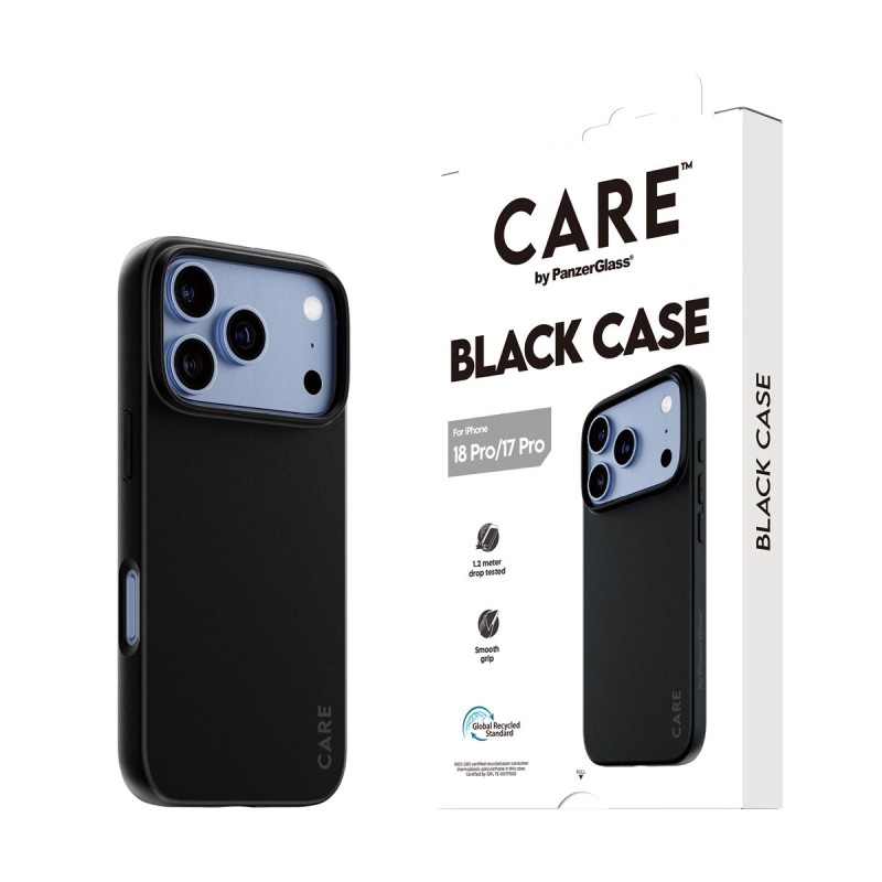 Кейс CARE by PanzerGlass за iPhone 18 Pro/17 Pro, TPU, Black