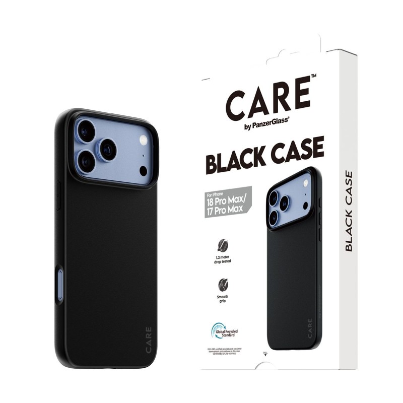 Кейс CARE by PanzerGlass за iPhone 18 Pro Max/17 Pro Max, TPU, Black