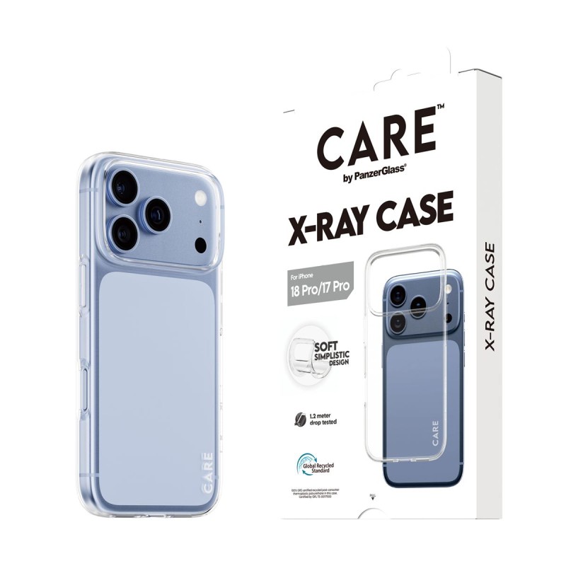 Кейс CARE by PanzerGlass за iPhone 18 Pro/17 Pro, X-Ray, Transparent