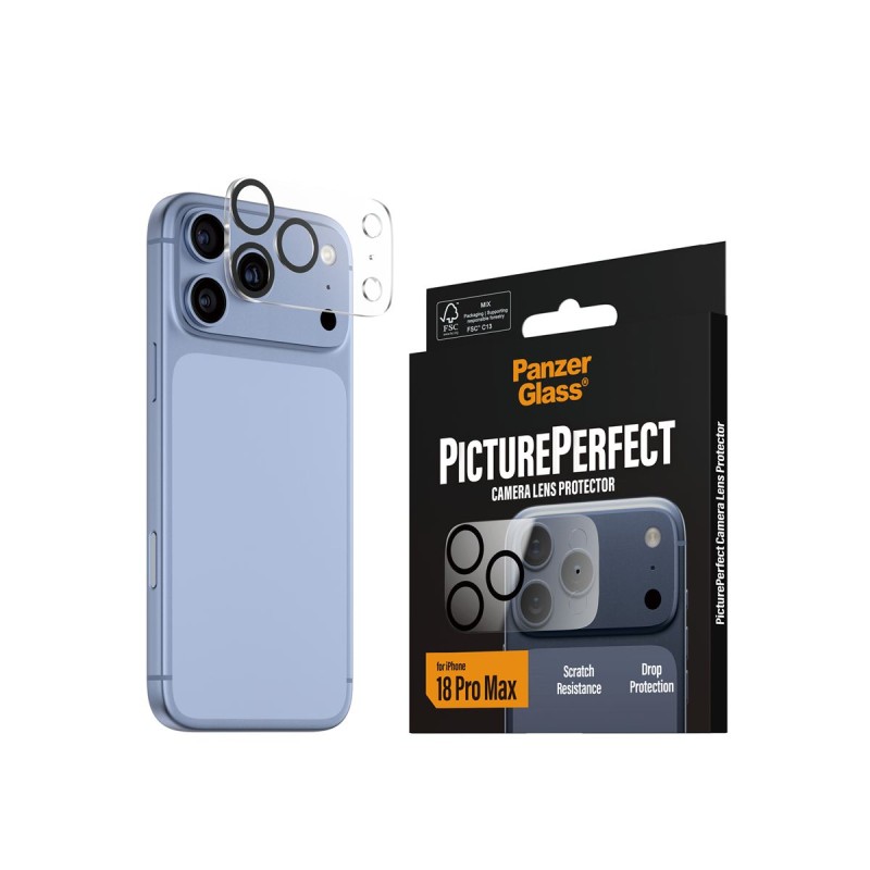 Протектор за камера PanzerGlass PicturePerfect за iPhone 18 Pro Max - Transparent