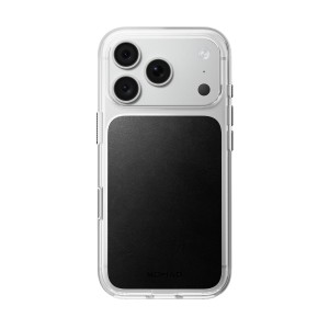 Кейс Nomad за iPhone 18 Pro / 17 Pro, Clear Leather Case Horween - Черен