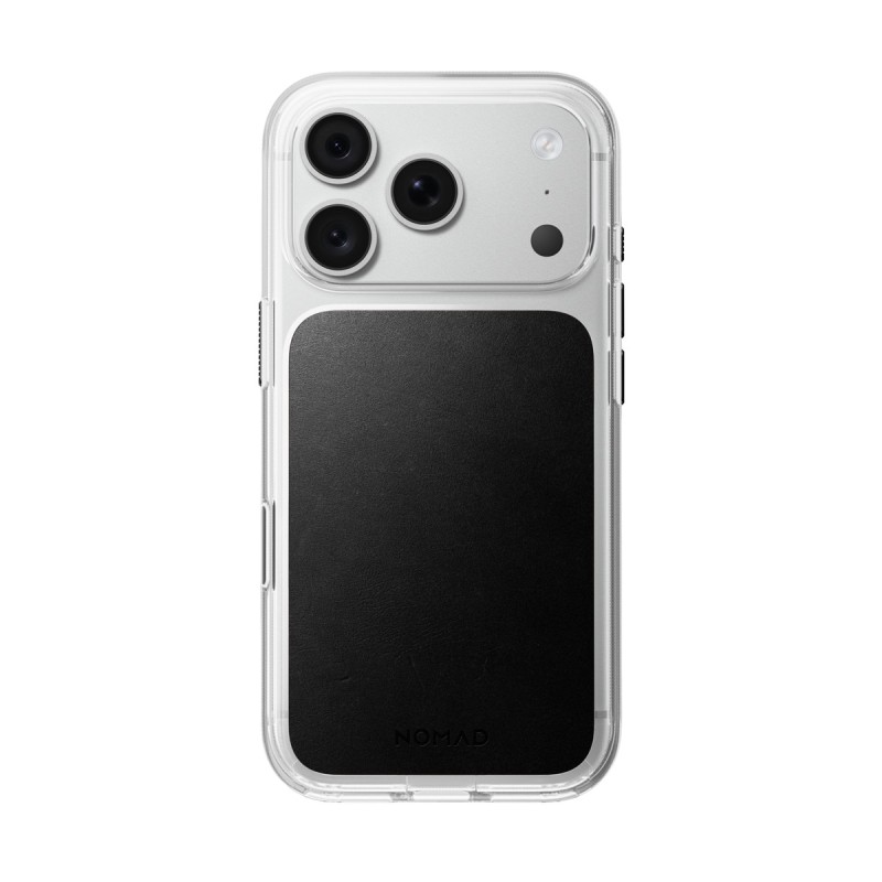 Кейс Nomad за iPhone 18 Pro / 17 Pro, Clear Leather Case Horween - Черен - Калъфи | Phoneplay.bg