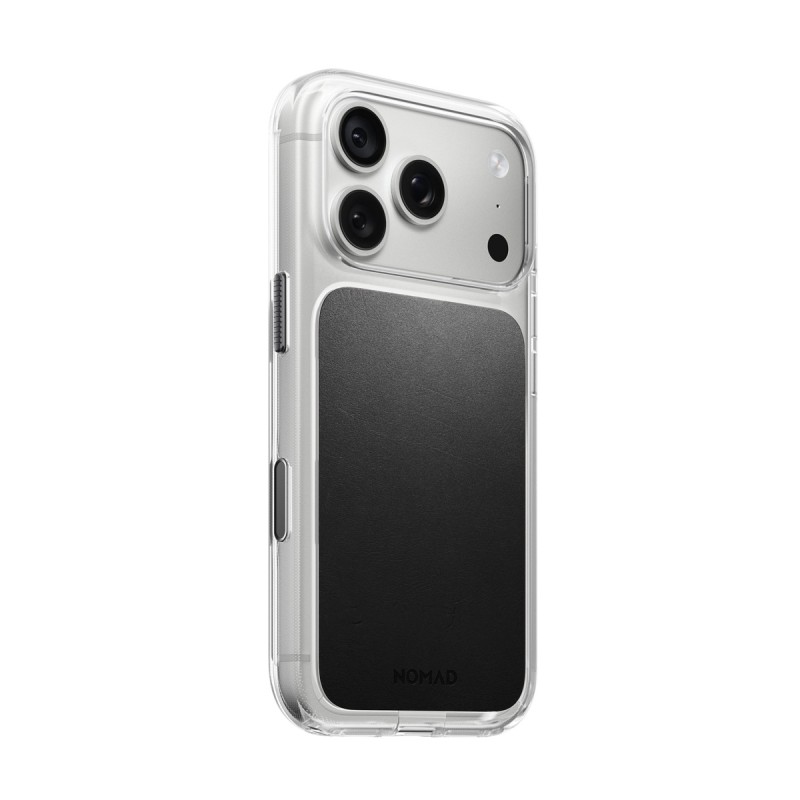 Кейс Nomad за iPhone 18 Pro / 17 Pro, Clear Leather Case Horween - Черен - Калъфи | Phoneplay.bg