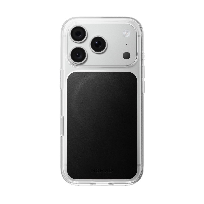 Кейс Nomad за iPhone 18 Pro / 17 Pro, Clear Leather Case Horween - Черен - Калъфи | Phoneplay.bg