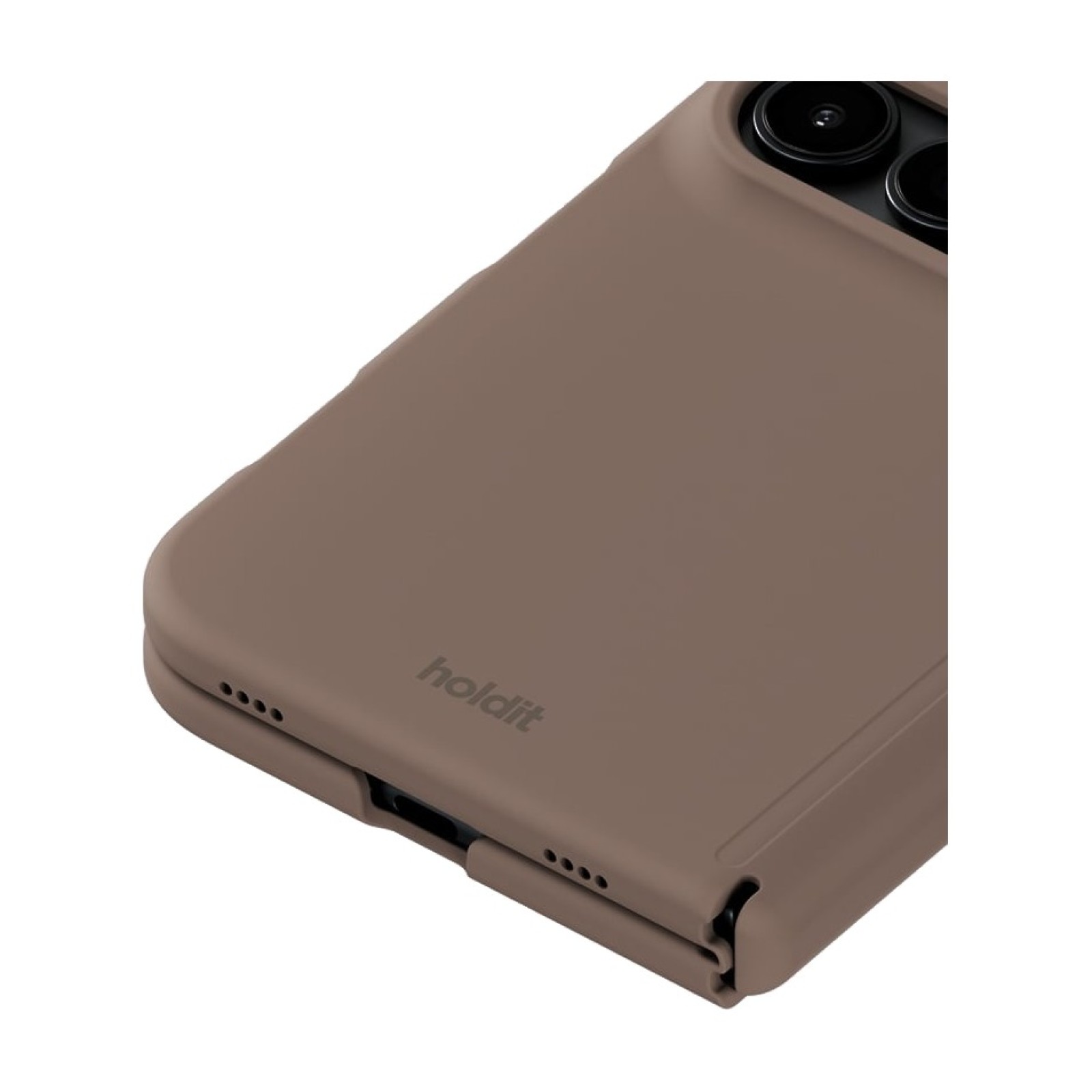 Калъф Holdit за iPhone Duo, Silicone Case MagSafe - Кафяв - MagSafe калъфи за iPhone 18 | Phoneplay.bg