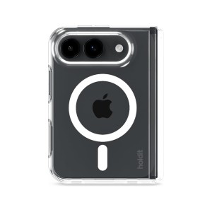 Калъф Holdit за iPhone Duo, Transparent Case MagSafe - Бял/Прозрачен