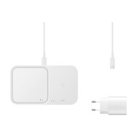 Безжично зарядно Wireless Charger Samsung Duo Pad with Adapter - Бяло, EP-P5400TWE - Аксесоари по модел | Phoneplay.bg
