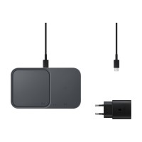 Безжично зарядно Wireless Charger Samsung Duo Pad with Adapter - Черно, EP-P5400TBE - Аксесоари по модел | Phoneplay.bg