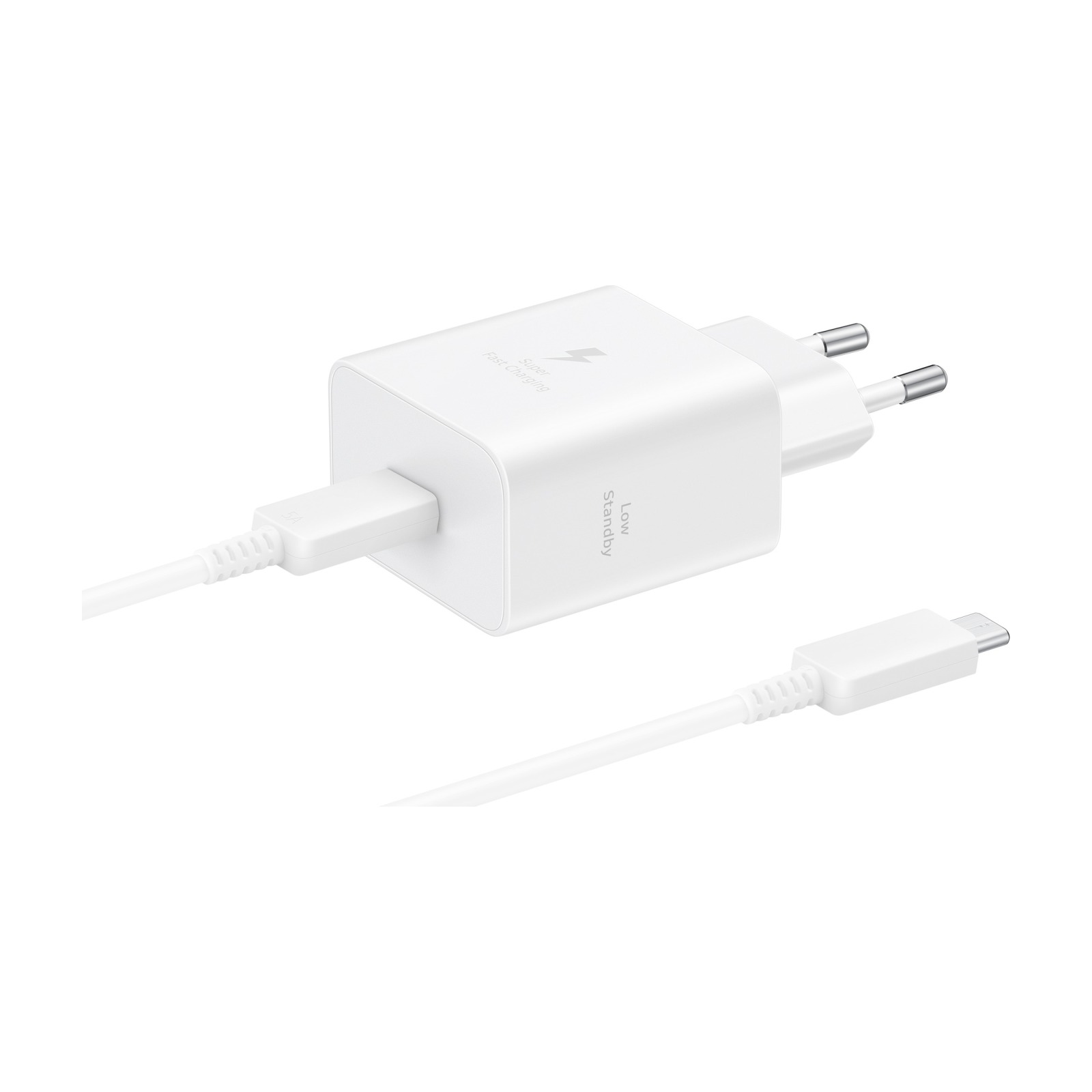Оригинално зарядно Samsung USB-C 45W Travel Charger + USB-C Data Cable - Бяло, EP-T4511XWE - Зарядни за лаптоп | Phoneplay.bg