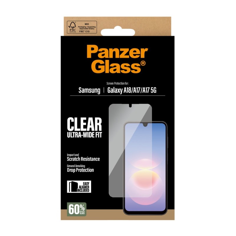 Стъклен протектор PanzerGlass за Samsung Galaxy A18/А17 4G/A17 5G, UWF - Протектори за Samsung Galaxy | Phoneplay.bg