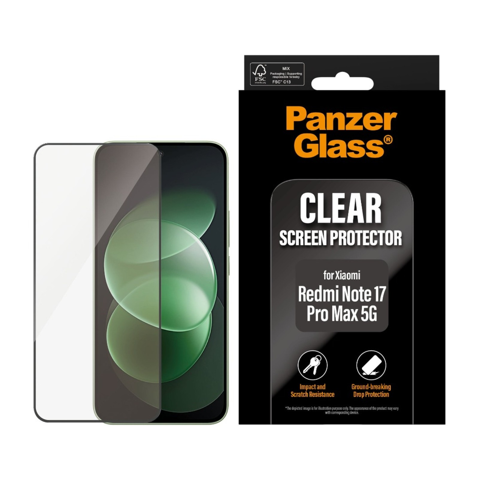 Стъклен протектор PanzerGlass за Xiaomi Redmi Note 17 Pro Max 5G, UWF - Протектори | Phoneplay.bg