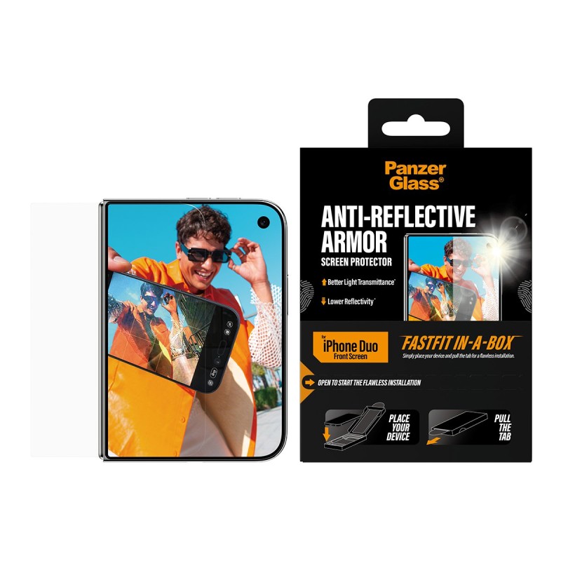 Стъклен протектор PanzerGlass за Apple iPhone Duo, Anti-reflective Armor Sub Screen - Протектори за iPhone Duo | Phoneplay.bg