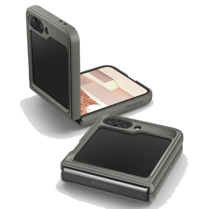 Кейс Spigen за Samsung Galaxy Z Flip 6, Parallax, Сив
