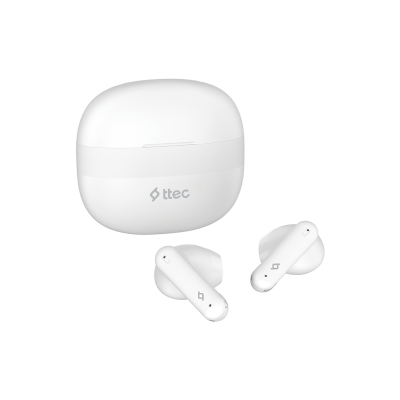 Bluetooth слушалки ttec AirBeat Crisp TWS Bluetooth Headset - Бели