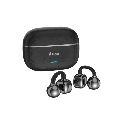 Bluetooth слушалки ttec AirBeat Onyx Open-Ear Clip On Wireless Bluetooth Headset - Черни