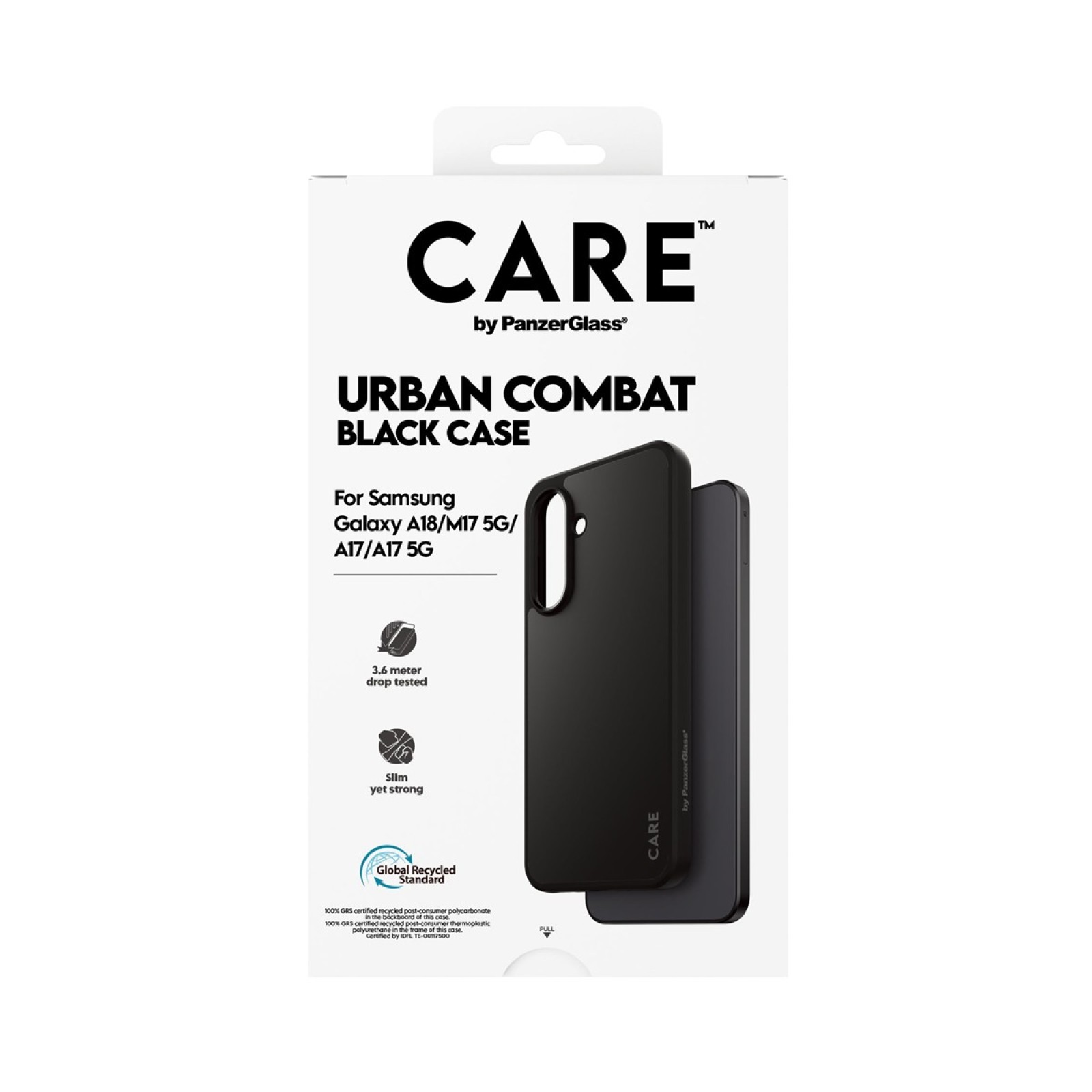 Кейс CARE by PanzerGlass за Samsung Galaxy A17/A18, Flagship Case Urban Combat - Черен - Калъфи | Phoneplay.bg
